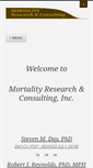 Mobile Screenshot of mortalityresearch.com